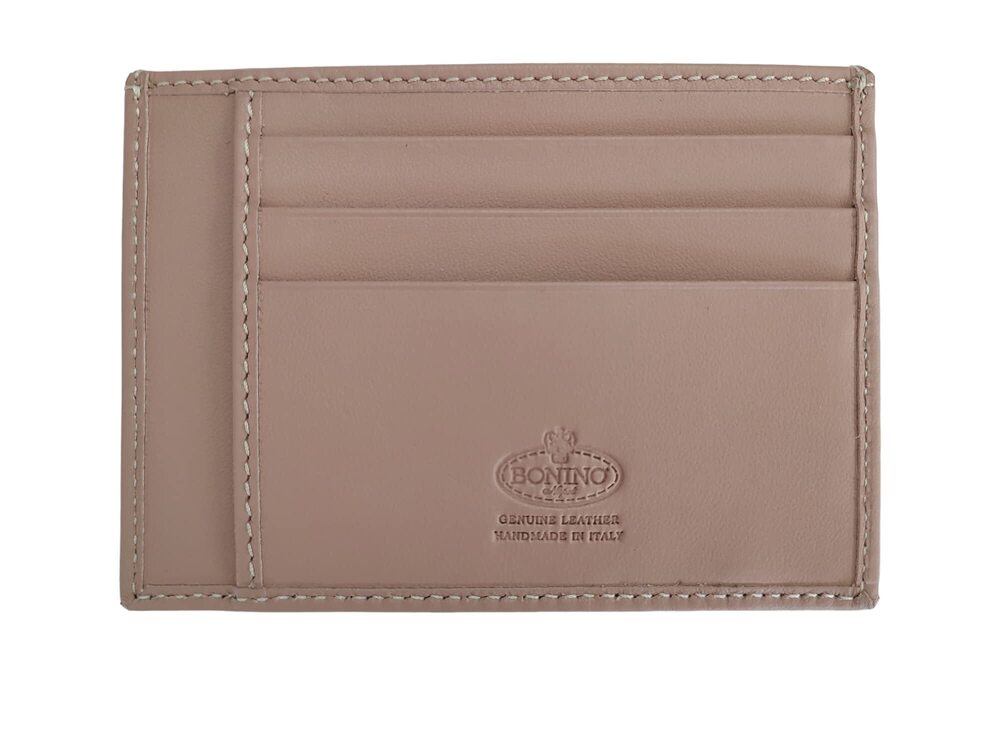 2449 Luxury Handmade Authentic Italian Leather Credit Card Holder Blush